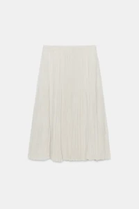 ZW COLLECTION PLEATED MIDI SKIRT