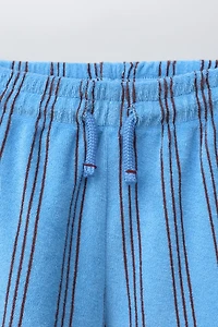 STRIPED TERRYCLOTH SHORTS