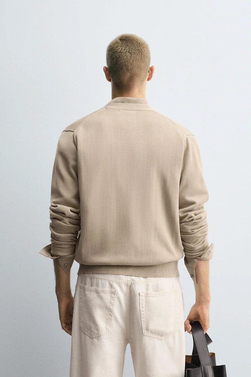 LIGHTWEIGHT STRUCTURED CARDIGAN
