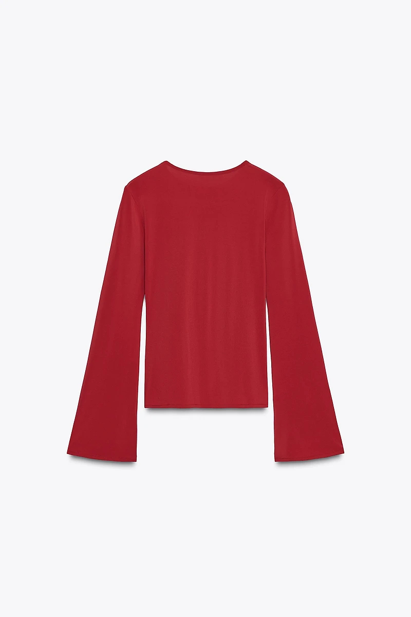 T-SHIRT PLIS MANCHES LONGUES