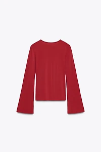 T-SHIRT PLIS MANCHES LONGUES