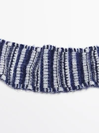 Écharpe jacquard fine alpaga