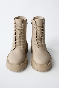 LACE-UP ANKLE BOOTS