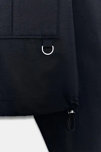 CROPPED HIGH COLLAR JACKET