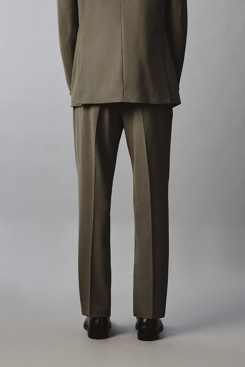 REGULAR FIT SUIT PANTS