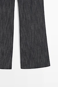 Pantalon flare cropped