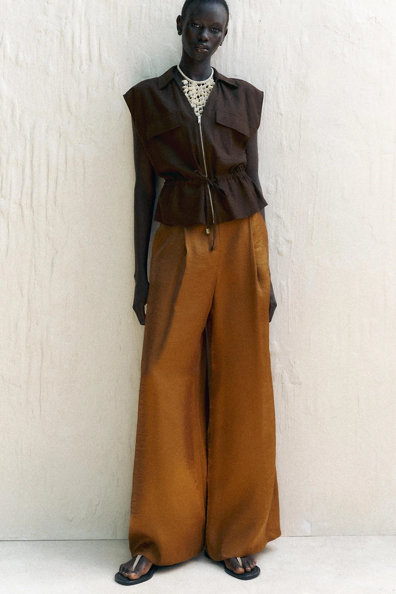 LINEN SAFARI TOP