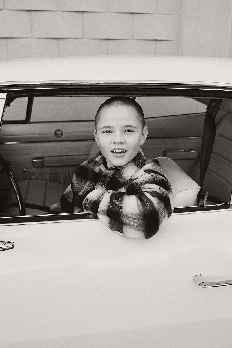 PLAID PADDED OVERSHIRT