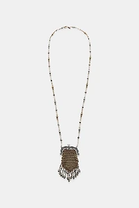 COMBINED JEWELED BAG NECKLACE