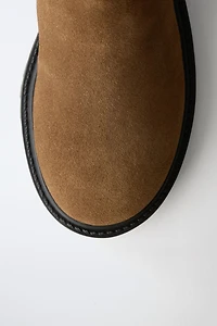 LEATHER CHELSEA ANKLE BOOTS