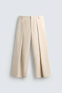 PANTALON COUPE LARGE PLIS