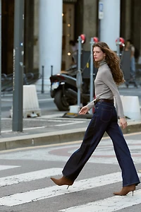 WOOL BLEND HIGH NECK JUMPER