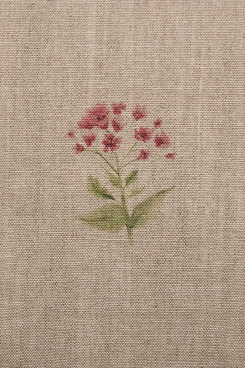 HOUSSE DE COUSSIN LIN FLEURS