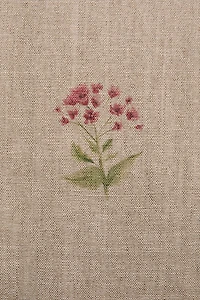 HOUSSE DE COUSSIN LIN FLEURS