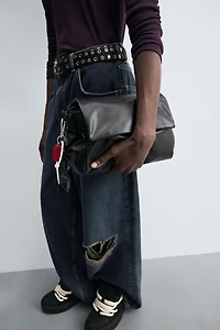 KEYCHAIN FLAP CROSSBODY BAG