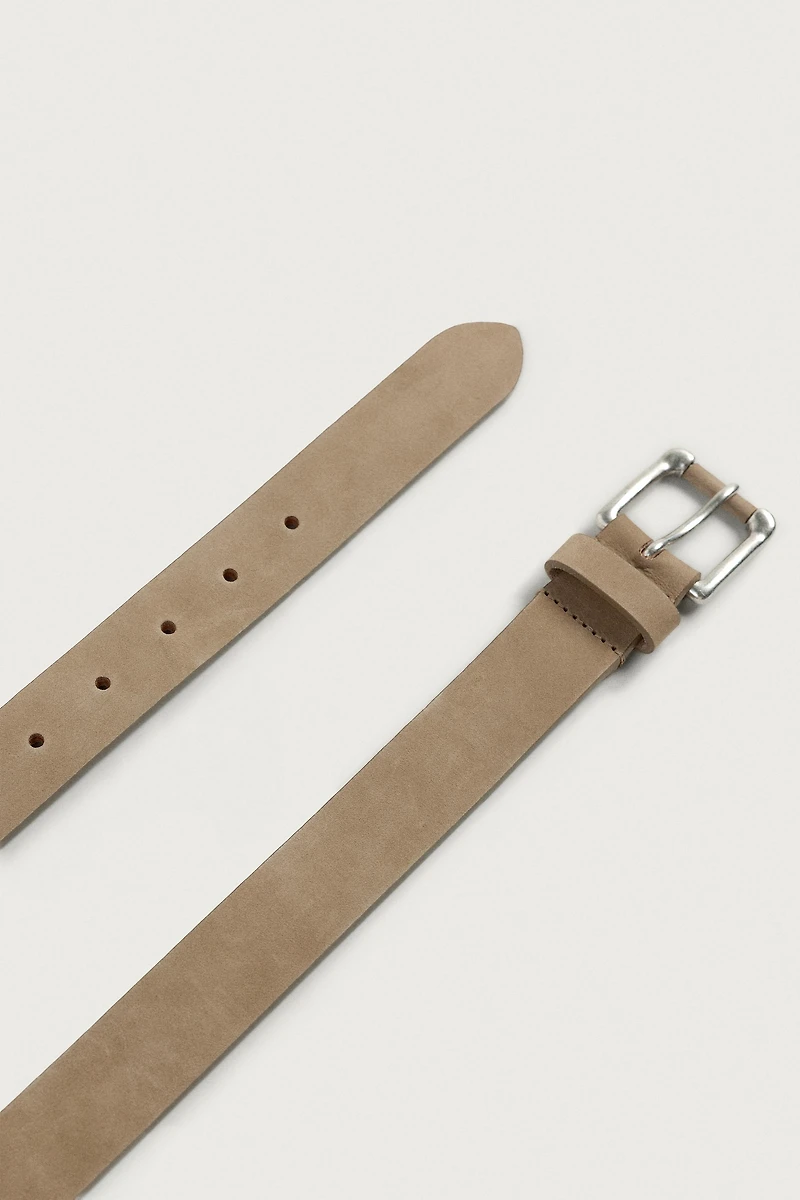CEINTURE EN CUIR CROÛTE