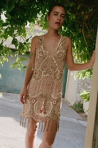 LIMITED EDITION BEADED SEQUIN FRINGE DRESS