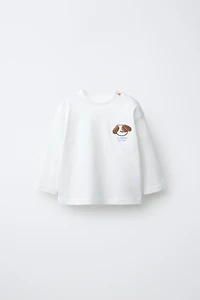 PUPPY APPLIQUÉ SHIRT