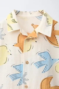 CHEMISE À IMPRIMÉ OISEAUX