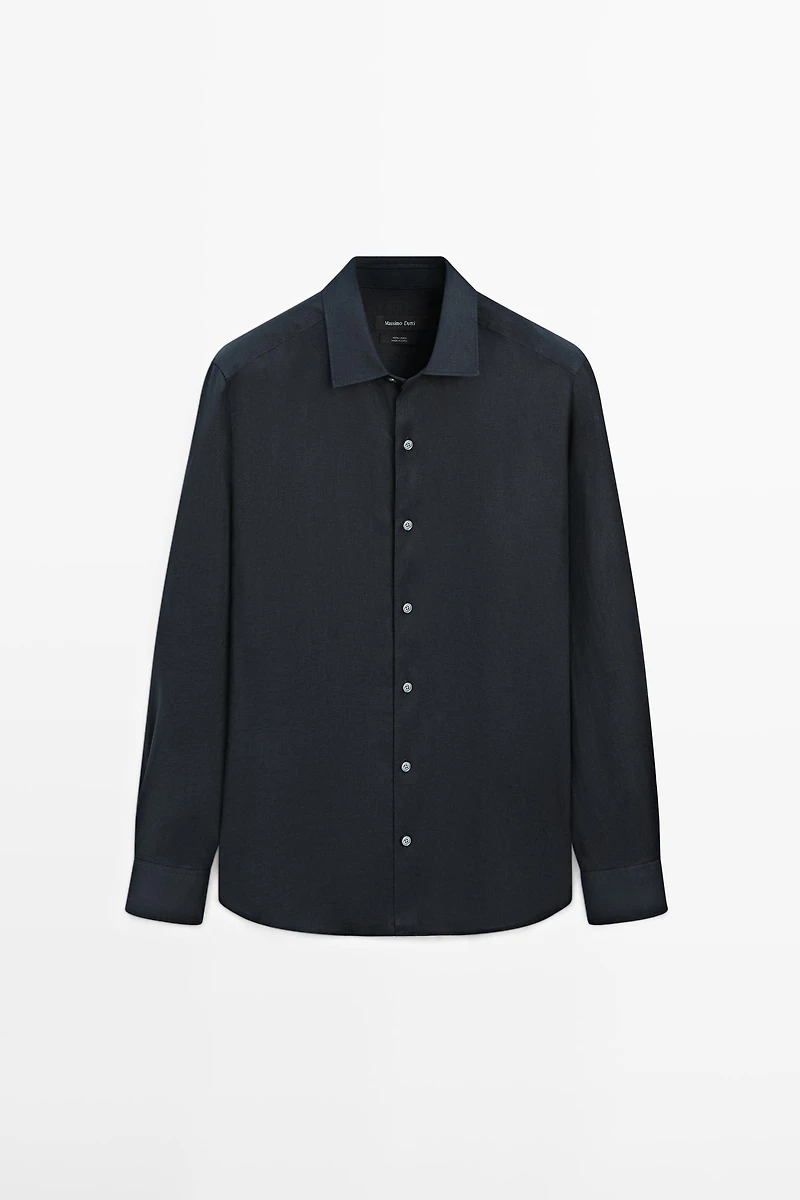 Extra fine regular fit linen shirt