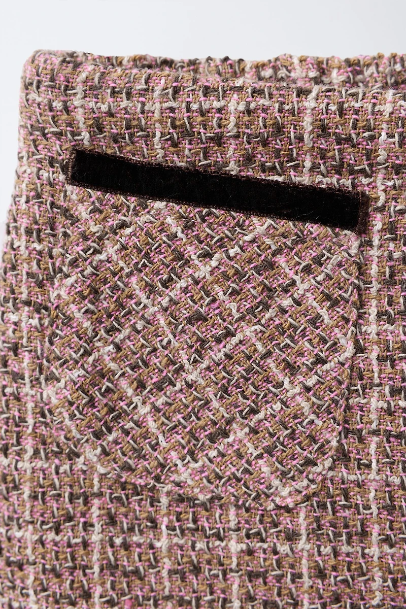 JUPE-SHORT IMPRIMÉE AVEC POCHE EN VELOURS