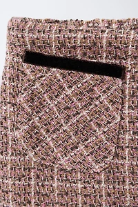 JUPE-SHORT IMPRIMÉE AVEC POCHE EN VELOURS