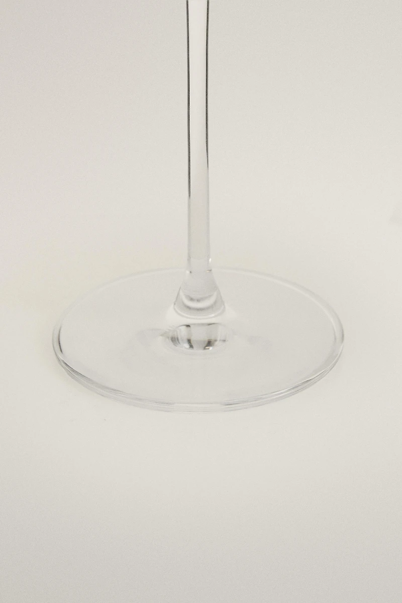 PLAIN CRYSTALLINE FLUTE GLASS
