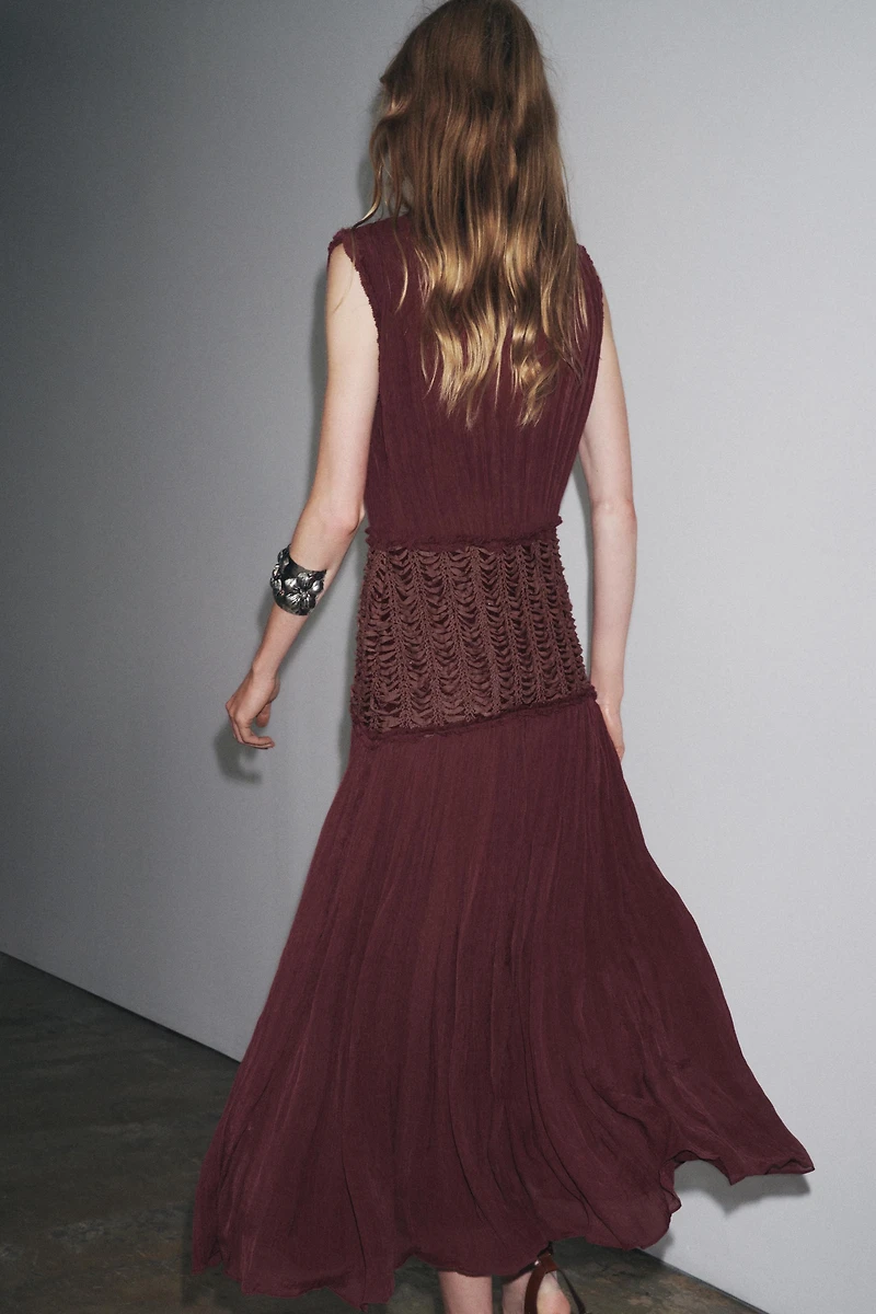 ZW COLLECTION EMBROIDERED WAIST DRESS