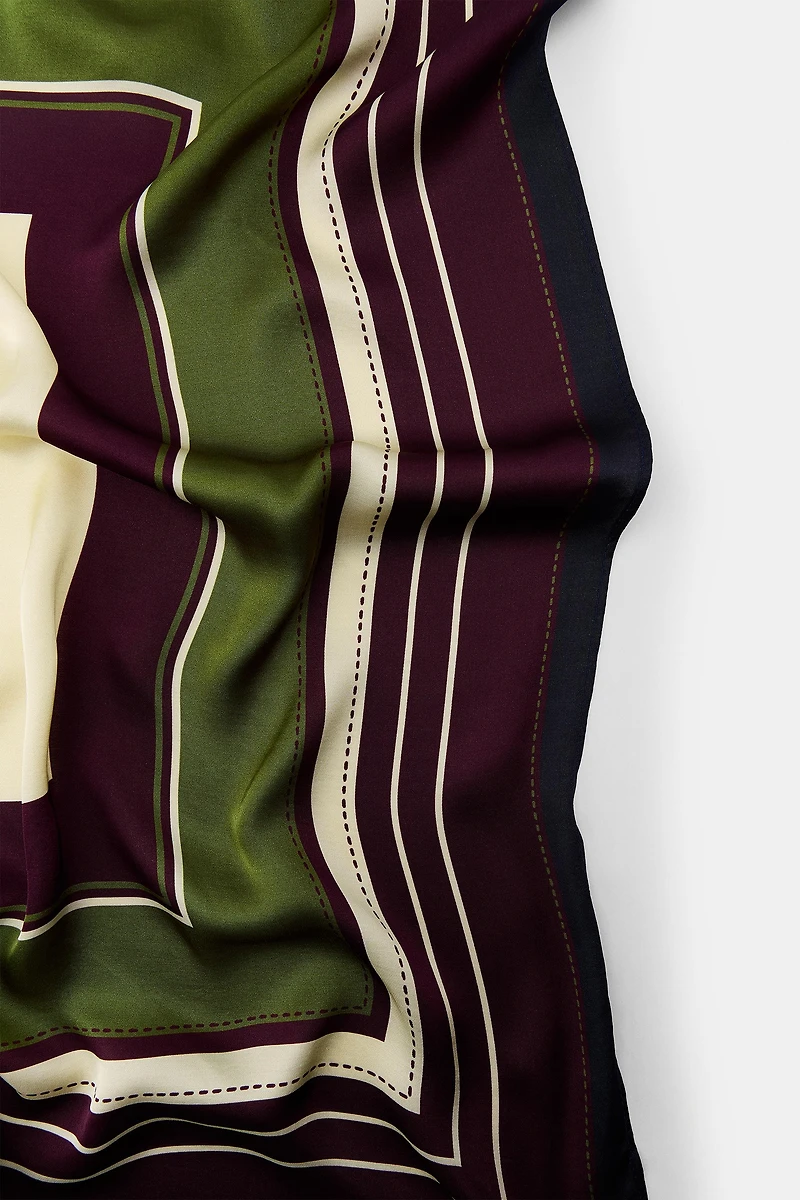 FOULARD IMPRIMÉ RAYURES