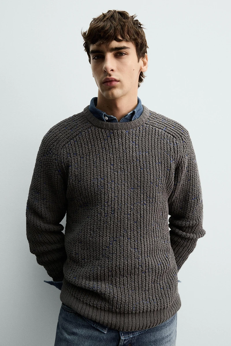 CONTRAST CHENILLE JUMPER