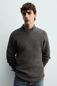 CONTRAST CHENILLE JUMPER
