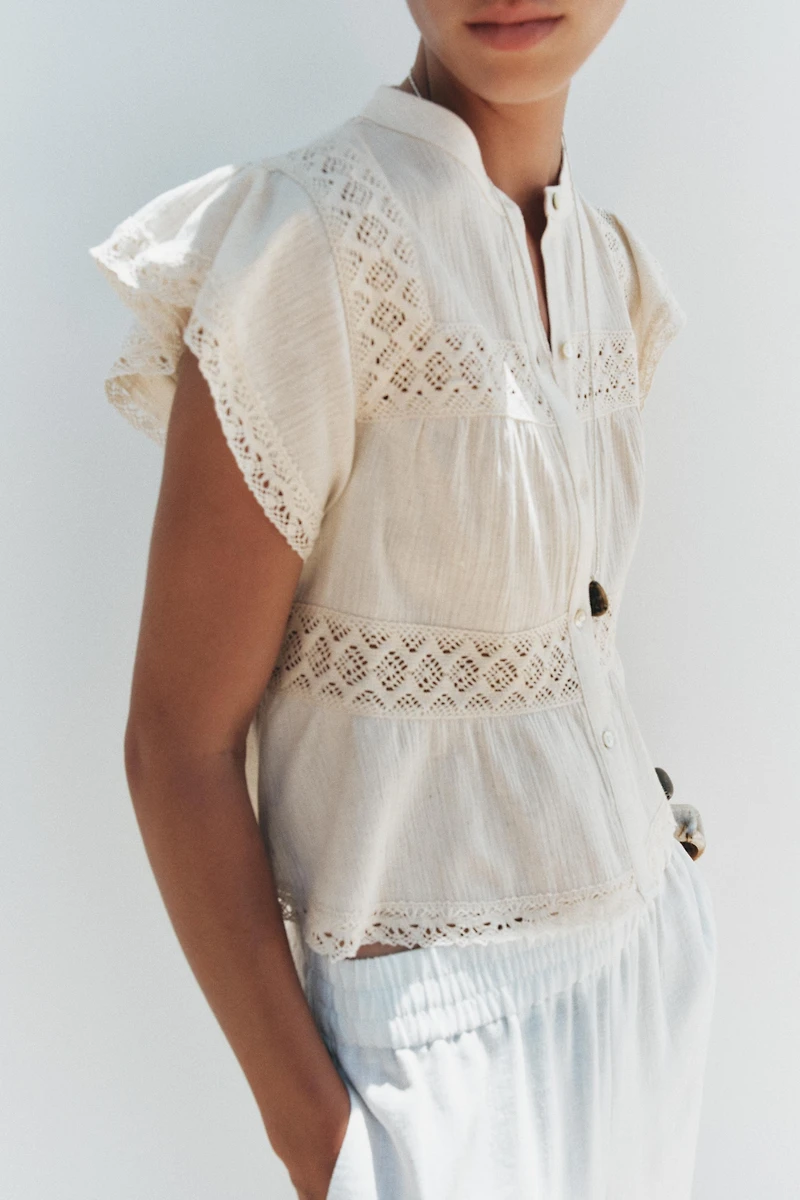 TOP RUSTIQUE CROCHET ENTRE-DEUX