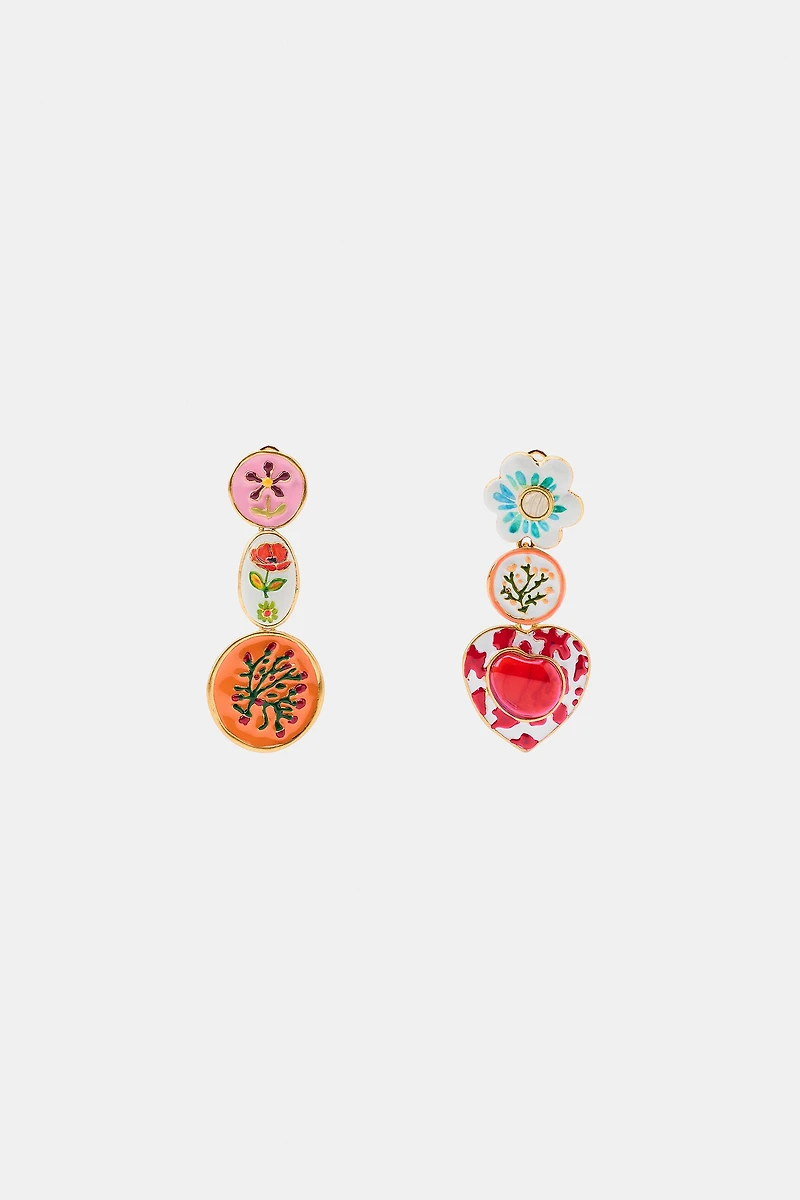 RESIN CHARM EARRINGS