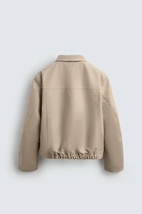 RELAXED FIT ZIP-UP JACKET