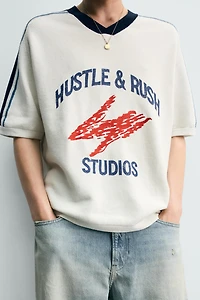 RETRO STRIPE KNIT T-SHIRT