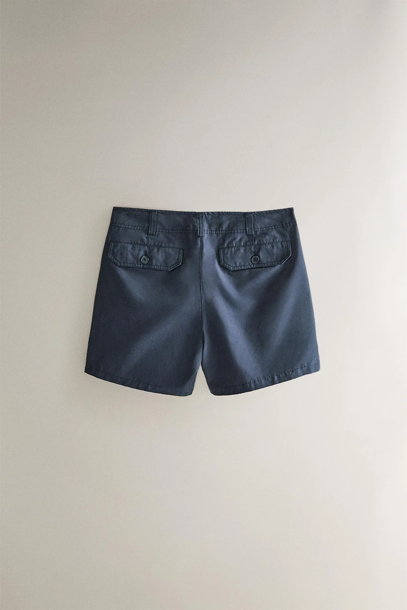 COTTON BERMUDA SHORTS