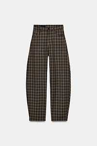 PANTALON BALLOON À CARREAUX