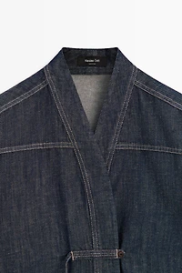 Total look denim overshirt