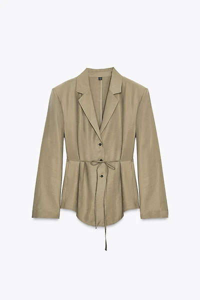 BLAZER ÉPAULETTES CEINTURE FINE