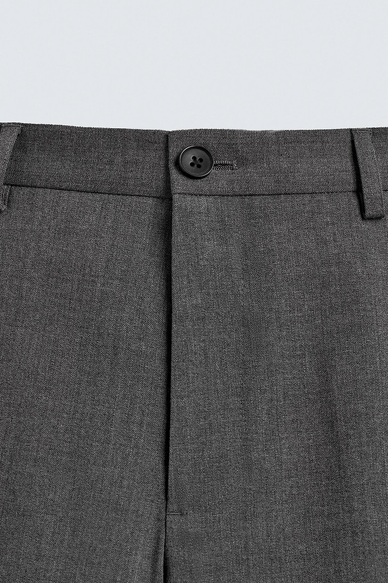 REGULAR FIT WOOL BLEND NON-IRON PANTS