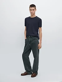 T-shirt à manches courtes avec couture contrastante