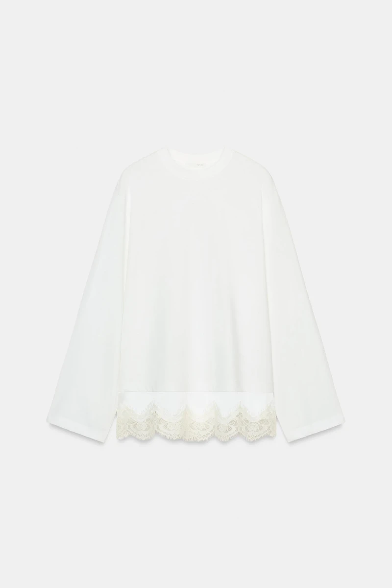 COMBINATION LACE T-SHIRT