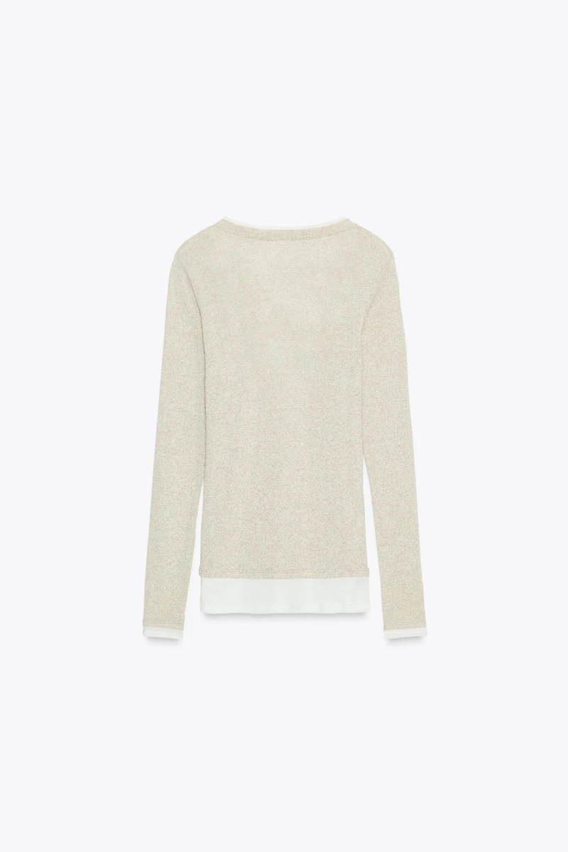 T-SHIRT EFFET DOUBLE