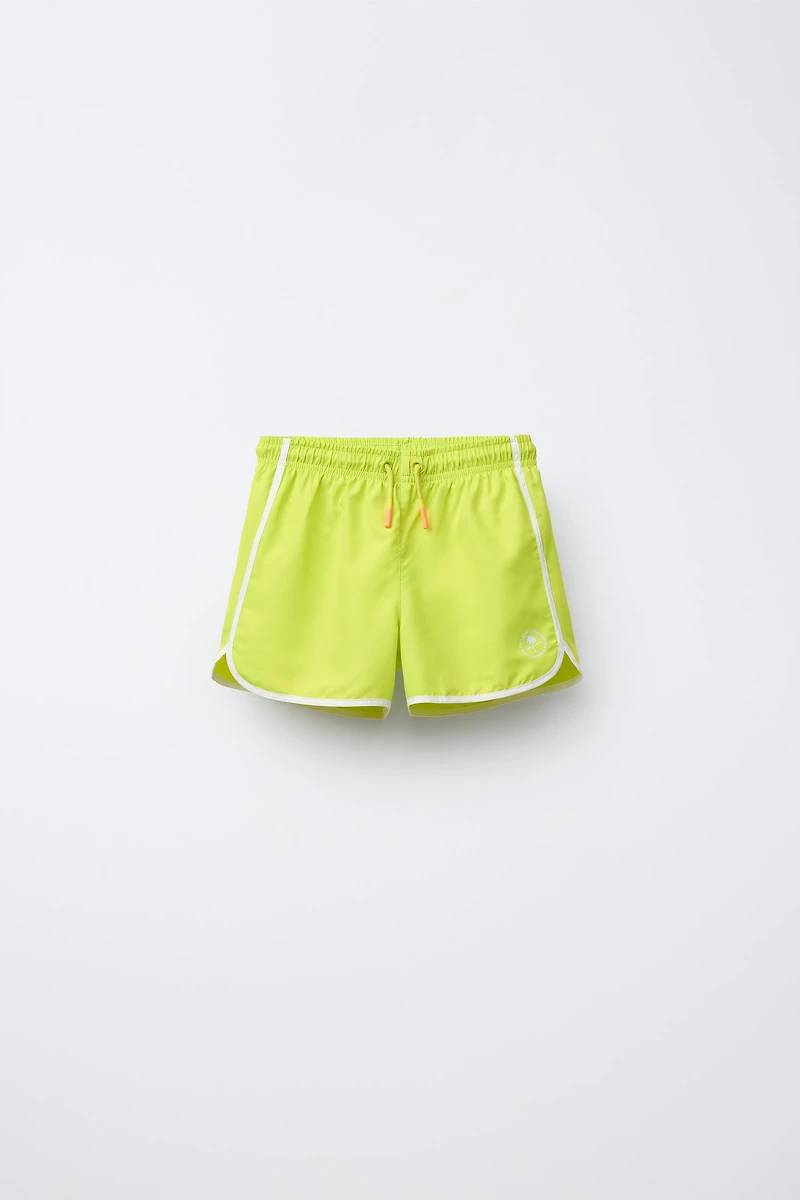 6-14 YEARS/ PALM TREE SWIM SHORTS