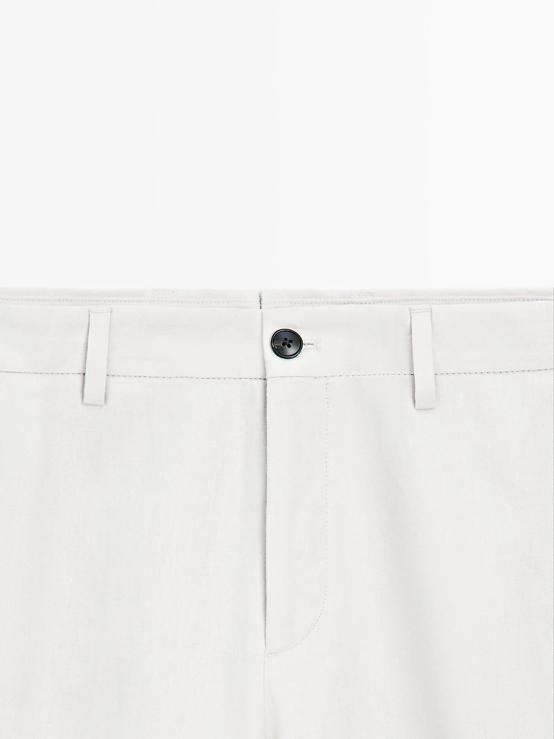 Pantalon de tailleur 100 % lin