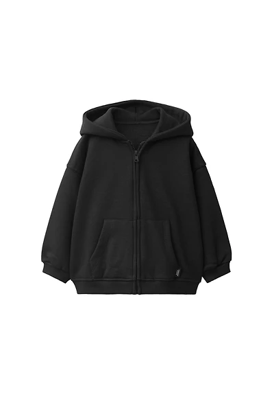 HOODED ZIP SWEATSHIRT
