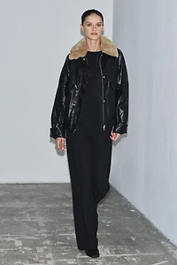 HIGH-WAISTED ZIPPER PANTS ZW COLLECTION