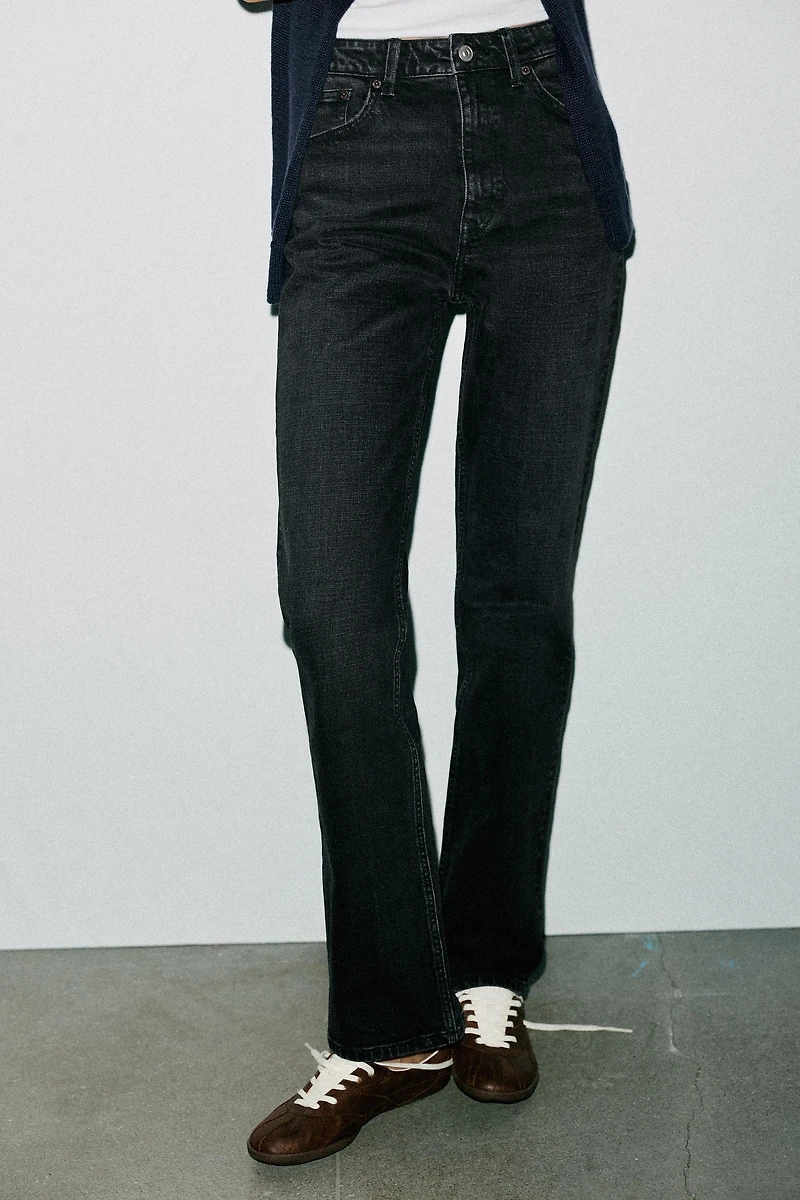 TRF HIGH WAIST STRAIGHT LEG JEANS