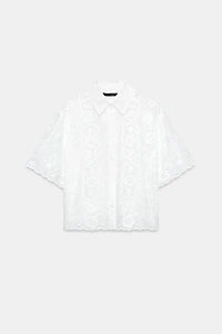 EMBROIDERED SHORT SLEEVE SHIRT