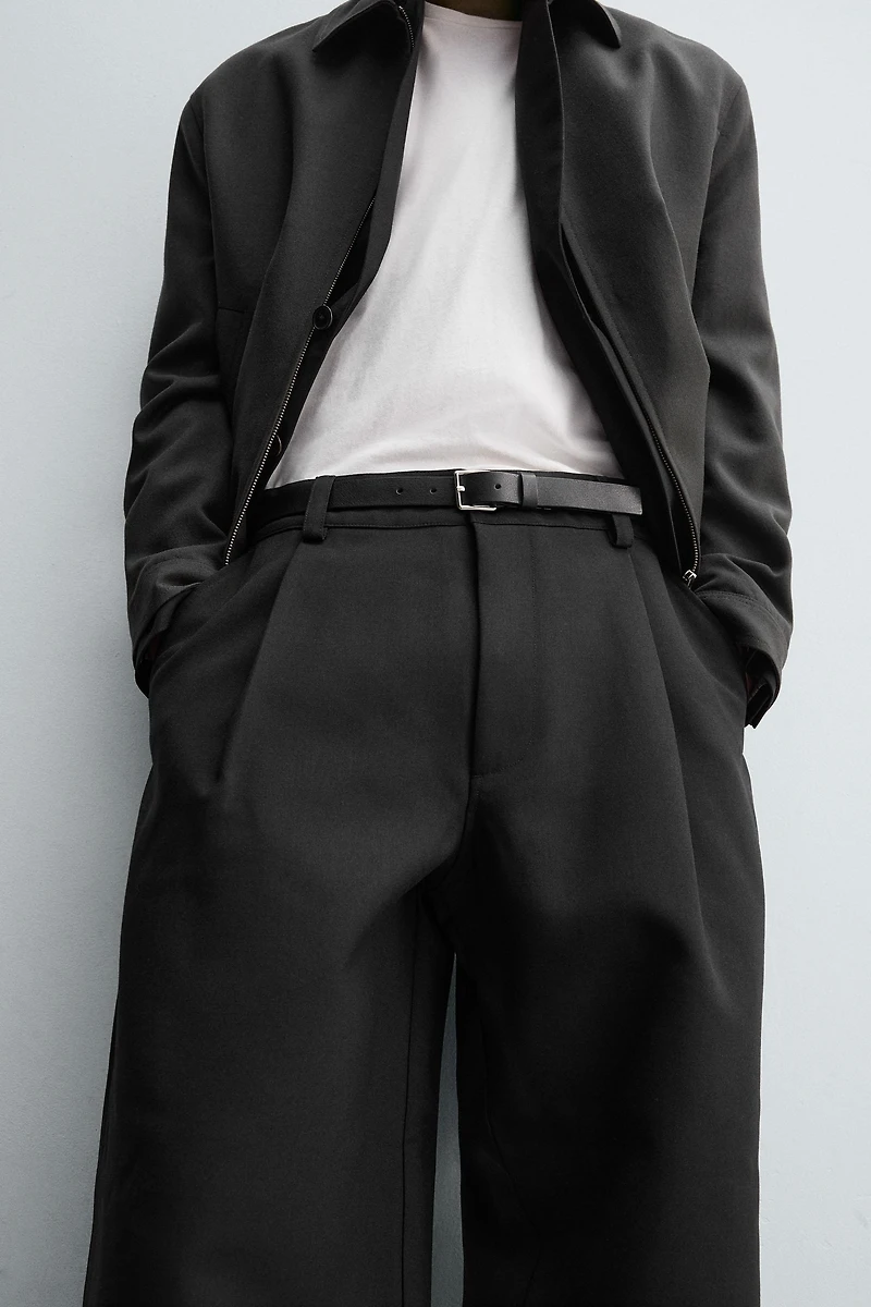 PLEATED BALLOON FIT PANTS